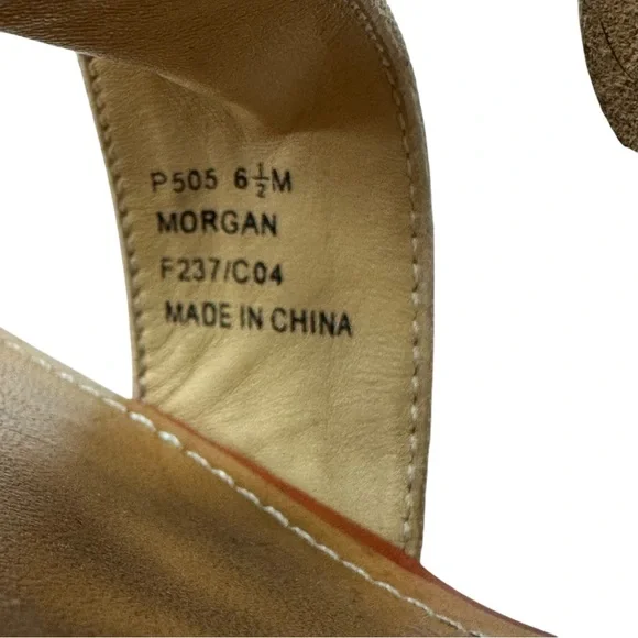 COACH Morgan Strappy Cork Wedges Heels Size 6.5 Floral Shoes - Picture 12 of 15